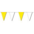 Wimpelkette wetterfest 4 m : gelb/weiß, schwere Qualität