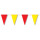 Wimpelkette wetterfest 4 m : rot/gelb, schwere Qualität