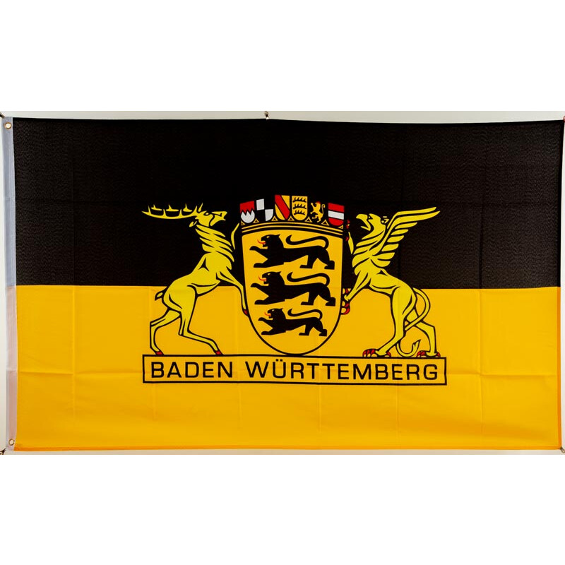 Fahne Flagge Baden Württemberg Großes Landessiegel 90 x 150 cm
