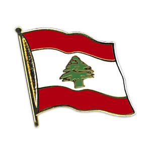 Flaggen-Pin vergoldet : Libanon