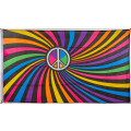 Flagge 90 x 150 : Peace bunt (Psychedelisch)