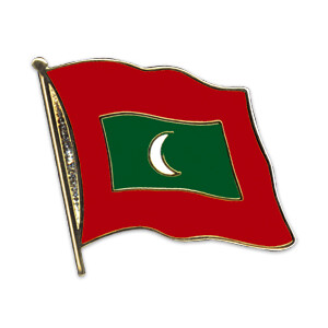 Flaggen-Pin vergoldet : Malediven