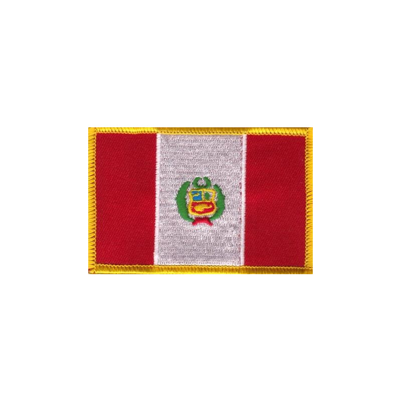 Patch Patch Flagge Patch Zum Nähen Peru Patch Aufbügler 70 X 45 mm Land der Welt 
