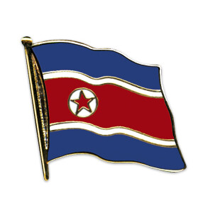 Flaggen-Pin vergoldet : Nordkorea