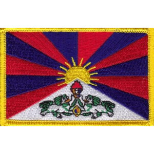 Patch zum Aufbügeln oder Aufnähen : Tibet - Groß