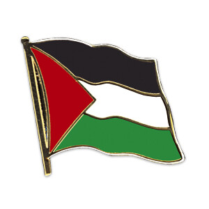 Vergoldeter Flaggenpin von Palästina