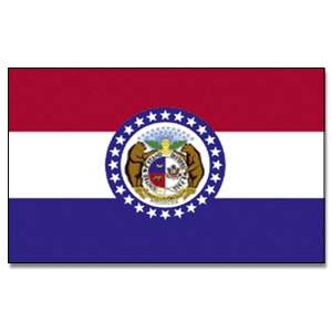 Tischflagge 15x25 : Missouri