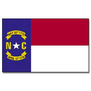 Tischflagge 15x25 : North Carolina