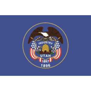 Tischflagge 15x25 : Utah