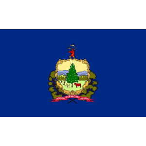 Tischflagge 15x25 : Vermont