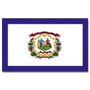 Tischflagge 15x25 : West Virginia