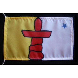 Tischflagge 15x25 : Nunavut