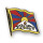 Flaggen-Pin vergoldet Tibet