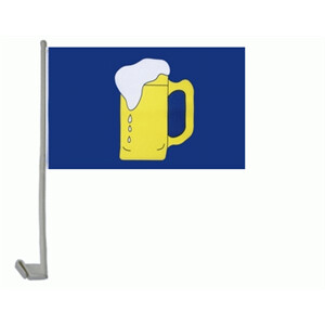 Auto-Fahne: Bierkrug
