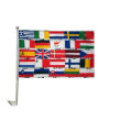 Auto-Fahne: Europa Mitgliedstaaten