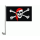 Auto-Fahne: Pirat mit rotem Kopftuch