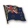 Flaggen-Pin vergoldet Australien