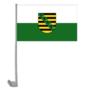Auto-Fahne: Sachsen