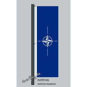 Hochformats Fahne NATO