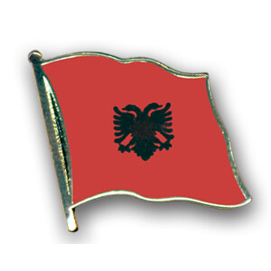 Flaggen-Pin vergoldet : Albanien