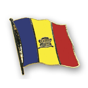 Flaggen-Pin vergoldet : Andorra