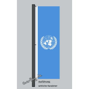 Hochformats Fahne UNO
