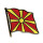 Flaggen-Pin vergoldet Nordmazedonien