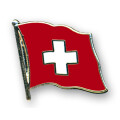 Flaggen-Pin vergoldet Schweiz