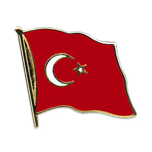 Flaggen-Pin vergoldet : Türkei