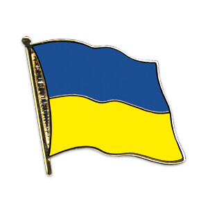 Flaggen-Pin vergoldet : Ukraine