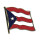 Flaggen-Pin vergoldet Puerto Rico