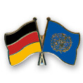 Freundschaftspin: Deutschland-UNO