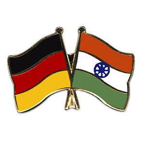 Freundschaftspin: Deutschland-Indien