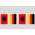 Party-Flaggenkette Deutschland - Albanien