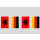 Party-Flaggenkette Deutschland - Albanien