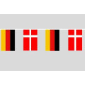 Party-Flaggenkette Deutschland - Daenemark