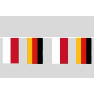 Party-Flaggenkette : Deutschland - Indonesien