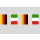Party-Flaggenkette Deutschland - Italien