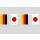 Party-Flaggenkette Deutschland - Japan
