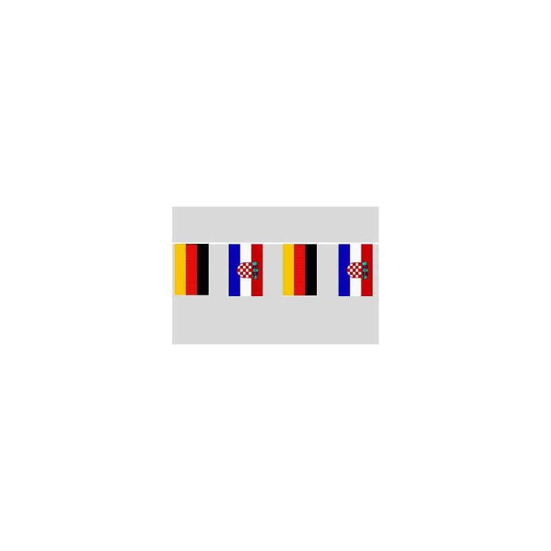 Party-Flaggenkette Deutschland - Kroatien, 24,95 €