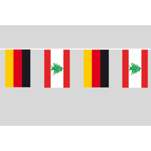 Party-Flaggenkette : Deutschland - Libanon