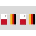 Party-Flaggenkette : Deutschland - Malta