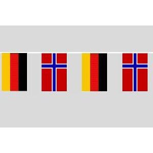 Party-Flaggenkette : Deutschland - Norwegen