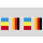 Party-Flaggenkette Deutschland - Rumänien