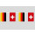 Party-Flaggenkette : Deutschland - Schweiz