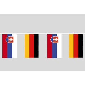 Party-Flaggenkette : Deutschland - Slowakei