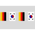Party-Flaggenkette Deutschland - Südkorea
