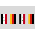 Party-Flaggenkette : Deutschland - Syrien