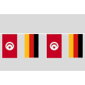 Party-Flaggenkette Deutschland - Tunesien