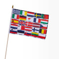Stock-Flagge 30 x 45 : 25 Europaländer auf einer Flagge